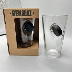 BENSHOT HOCKEY PUCK PINT GLASS